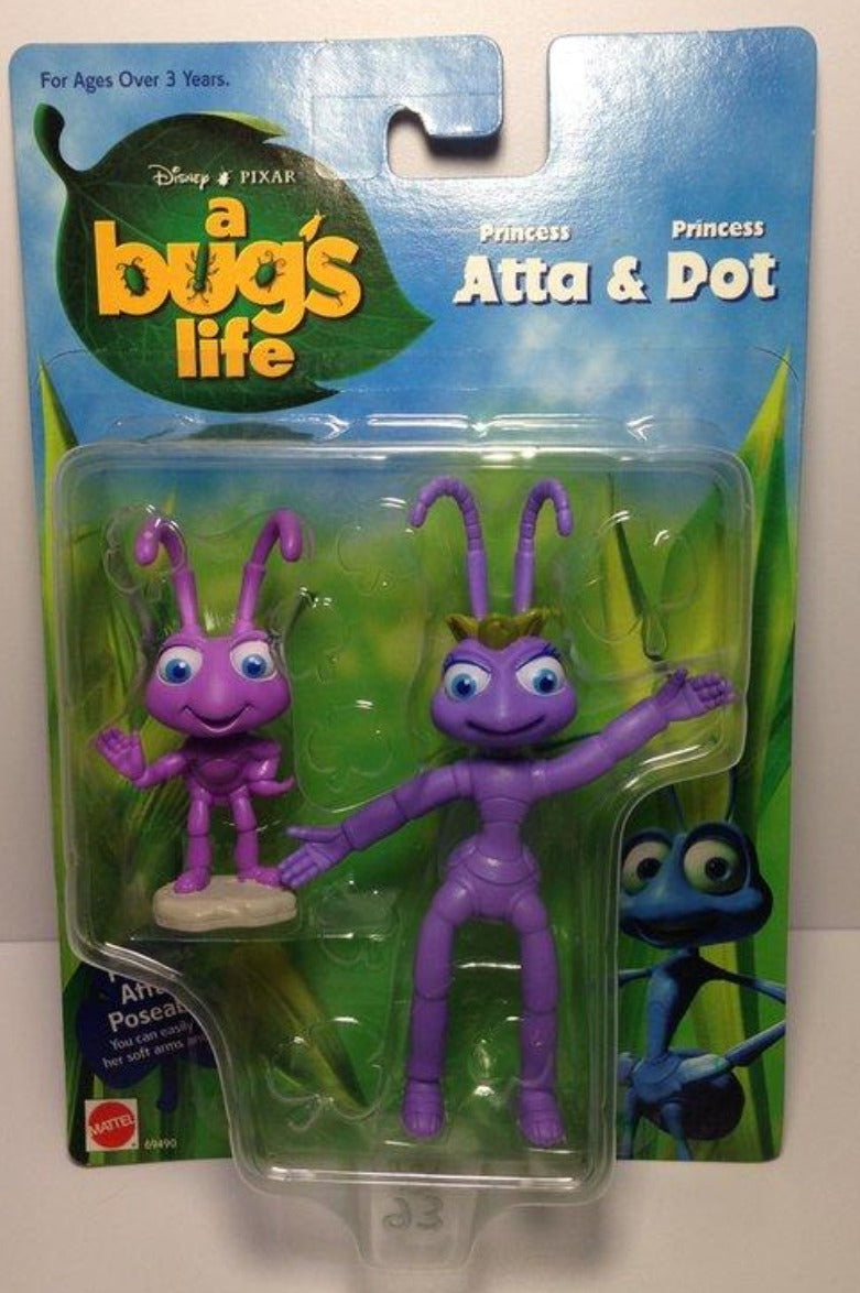 Mattel Disney Pixar A Bug's Life Princess Atta & Dot Trading Figure
