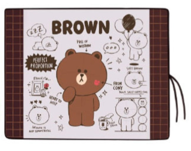 Taiwan Family Mart Limited Line Brown & Friends 120 x 95 cm Blanket Brown ver