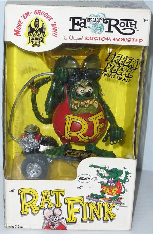 Ed Roth Big Daddy Rat Fink The Original Kustom Monster 6" Vinyl Action Figure