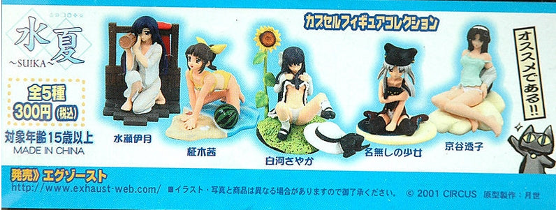 Exhaust Circus Suika Water Summer Gashapon 5 Trading Figure Set