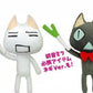 Taito Doko Demo Issyo Sony Cat Fun Collection Toro Kuro x Vocaloid Miku Hatsune 10" Plush Doll Figure Set - Lavits Figure
 - 2
