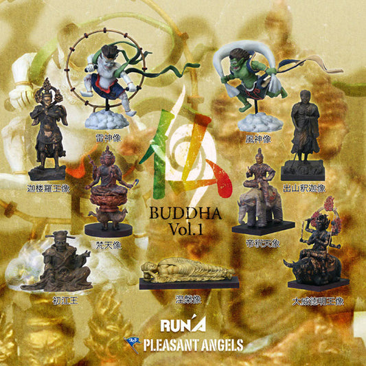 Run'A Pleasant Angels Buddha Vol 1 Trading Collection 9+1 Secret 10 Figure Set - Lavits Figure
 - 1