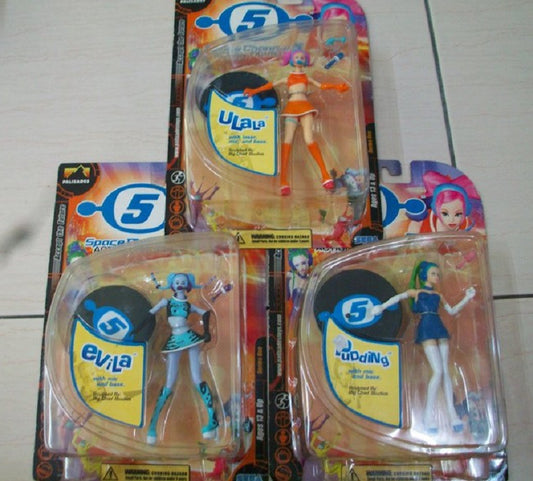 Sega Palisades Dreamcast Space Channel 5 Ulala Evila Pudding 3 Action Collection Figure Set - Lavits Figure
 - 1