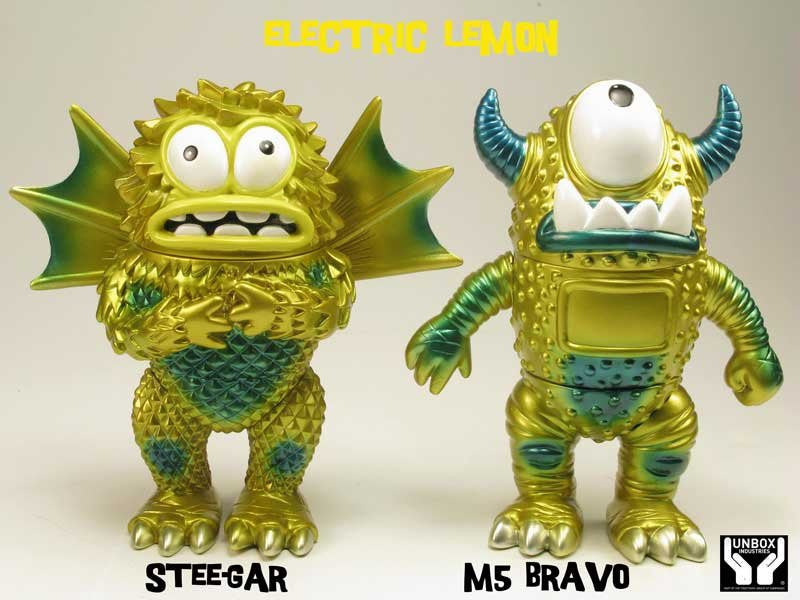 Unbox Industries Jeff Lamm M5 Bravo Stee-Gar Electric Lemon Ver. Vinyl Figure - Lavits Figure
