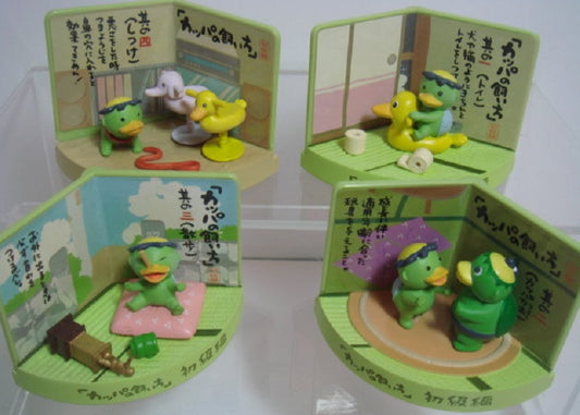 Takara How To Keep The Kappa No Kai-Kata 4 Trading Collection Figure Set - Lavits Figure
