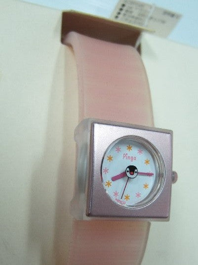 Authentic Japan Pingu Penguin Pinga Pink Metal Plastic Watch Free Shipping - Lavits Figure
 - 2