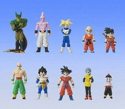 Bandai Dragon Ball Z Gashapon Full Color R Part 2 10 Trading Collection  Figure Set