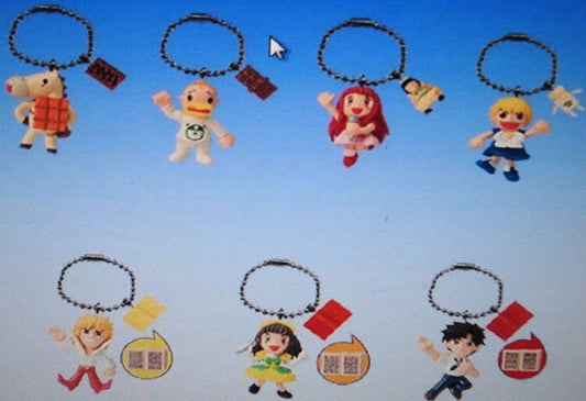 Bandai Konjiki No Gash Bell Zatch Gashapon Part 1 Key Chain Holder Strap Mascot 7 Figure Set - Lavits Figure
