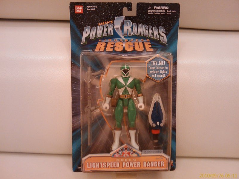 Bandai Power Rangers Gogo Five V Lightspeed Rescue Green Fighter Action Figure - Lavits Figure
 - 1