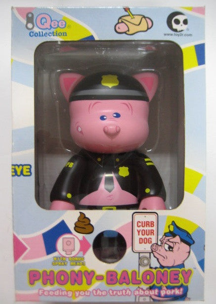Toy2R 2007 Qee Seen Phony Baloney Re-Re Edition Black Ver 8" Vinyl Figure - Lavits Figure
