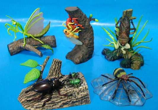 Bandai Gakken Encyclopedia of Insect Scene Creature Diorama 5 Trading Collection Figure Set - Lavits Figure
 - 1