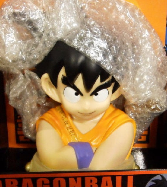 Banpresto Dragon Ball Real Voice Sound Coin Bank Son Goku Bust Soft Vinyl Figure - Lavits Figure
 - 1