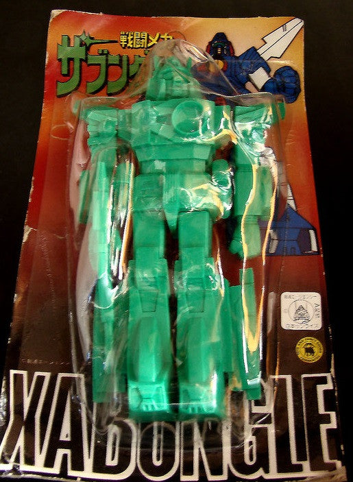 Vintage 1985 Xabungle Green Ver Plastic 5.5" Action Figure - Lavits Figure
 - 1