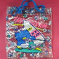 Sanrio 1987 Tuxedo Sam Penguin 8" x 7"x 4" Plastic Tote Bag - Lavits Figure
 - 1