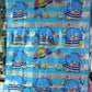 Sanrio 1988 Tuxedo Sam Penguin 70" x 40" Plastic Leisure Mat - Lavits Figure
 - 1