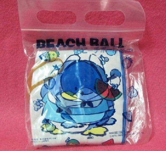 Sanrio 1988 Tuxedo Sam Penguin 14" Plastic Inflatable Beach Ball - Lavits Figure
 - 2