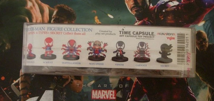Yujin Marvel Spiderman Gashapon Capsule 6+1 Secret 7 Mini Figure Set - Lavits Figure
 - 1