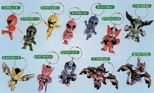 Bandai Power Rangers Mystic Force Magiranger Gashapon 12 Mascot Strap Swing Figure Set - Lavits Figure
 - 1