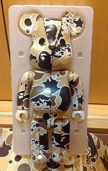 Medicom Toy 2008 Be@rbrick 400% A Bathing Ape Bape Play Desert Ver 11" Action Figure - Lavits Figure
 - 1