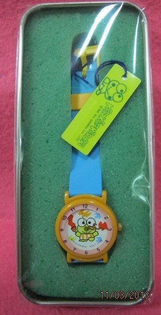 Sanrio 1995 Kerokerokeroppi Plastic Watch - Lavits Figure
 - 1