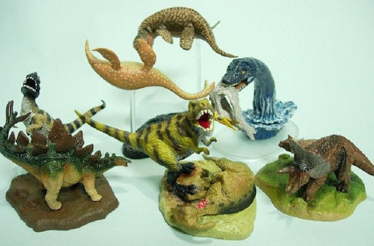 Bandai Gakken Encyclopedia of Dinosaur Scene Creature Diorama 5 Trading Collection Figure Set Used - Lavits Figure