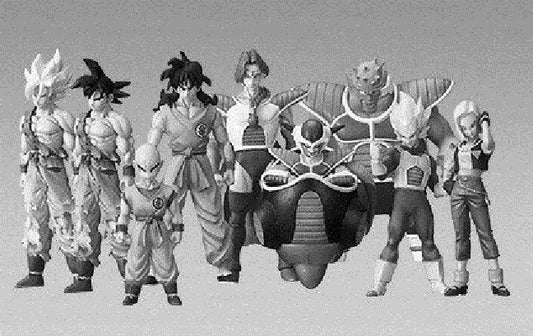 Bandai Dragon Ball Z Super Modeling Soul Of Hyper Figuration Part 2 9 Monochrome Figure Set - Lavits Figure
