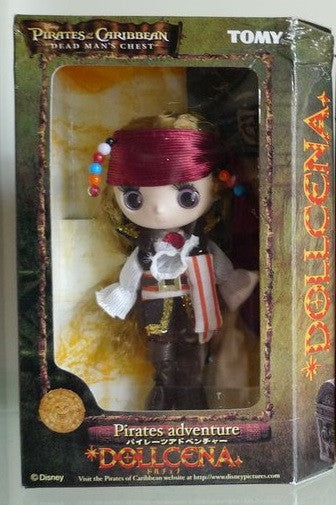 Tomy Dollcena Disney Pirates Caribbean Adventure Jack Sparrow Doll Figure - Lavits Figure
