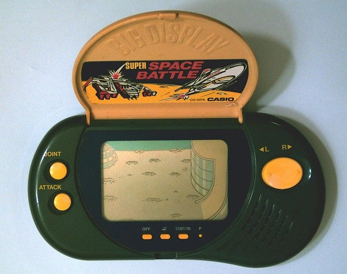 Casio 1991 CG-820L Super Space Battle Electronic Handheld Video LCD Game - Lavits Figure
 - 2