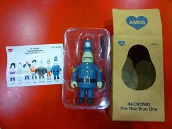 Amos Toys James Jarvis In-Crowd Young Ruffians The Thin Blue Line Wiggins 4" Vinyl Figure - Lavits Figure
