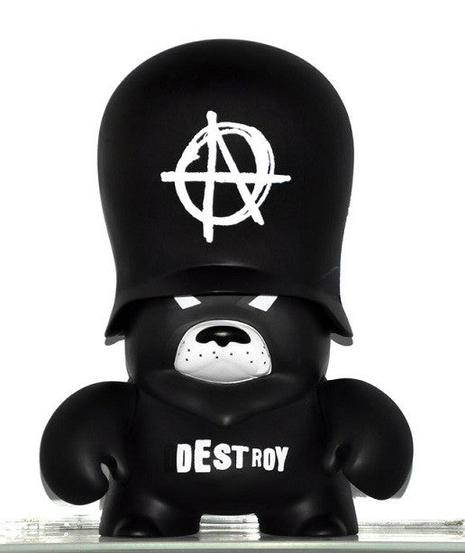 adFunture 2007 Frank Kozik Teddy Troops Anarchy Black Ver. 10" Vinyl Figure - Lavits Figure
