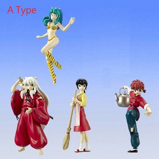 Bandai 2008 Rumiko Takahashi Rumic World Gashapon 4 Mini Trading Collection Figure Set A Type - Lavits Figure
