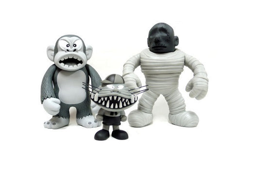 Bounty Hunter BxH 2006 Monster Family Kaibutsu Kun 3 Vinyl Figure Set - Lavits Figure
