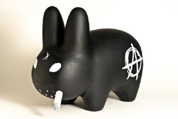 Kidrobot 2007 Frank Kozik Smorkin Labbit Anarchy SDCC '07 10" Vinyl Figure - Lavits Figure
