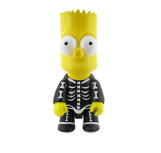 Toy2R Matt Groening Qee The Simpsons Mania Series Bart Simpson Bone Ver 10" Vinyl Figure - Lavits Figure
