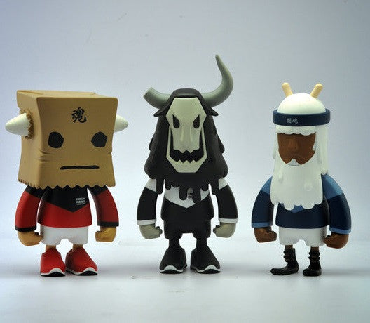 Hands in Factory 2014 UpTeMPO RocKOON Running Baby Horns Day Off Wraith Wil.P Ver 3 7" Vinyl Figure Set - Lavits Figure
