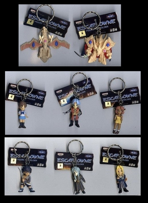 Banpresto The Vision of Escaflowne 8 Mascot Key Chain Holder Figure Set - Lavits Figure
