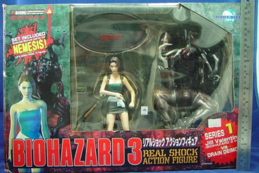 Moby Dick Toys Biohazard 3 Real Shock Series 1 Jill Valentine Drain Deimos Action Figure Set - Lavits Figure
 - 1