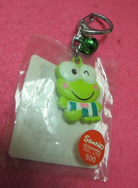 Sanrio 1990 Kerokerokeroppi Metal Key Chain Holder Mini Mascot Figure - Lavits Figure
