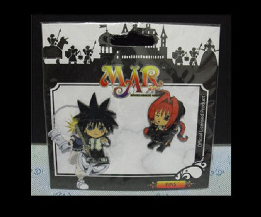 MÄR Marchen Awakens Romance Dorothy & Alviss Chibi Metal Pin Set - Lavits Figure
