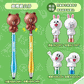 App Line Friends Character Brown Cony Moon Headphone Plug Touch Pen 6 Figure Set - Lavits Figure
 - 1