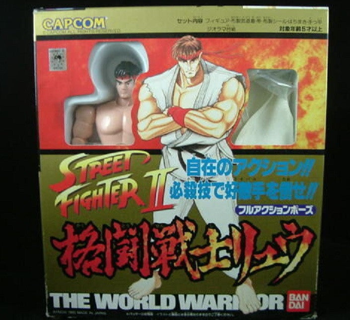 Bandai 1993 Capcom Street Fighter II The World Warrior Ryu 7" Action Figure Set - Lavits Figure
 - 1