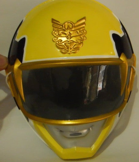Toei Power Rangers Megaforce Goseiger Gosei Yellow Fighter Plastic Mask - Lavits Figure
