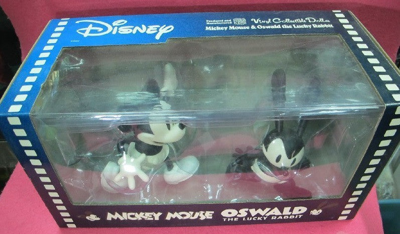 Medicom Toys VCD Vinyl Collectible Dolls Disney Mickey Mouse Oswald The Lucky Rabbit Figure Set - Lavits Figure
