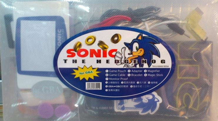 Sega Sonic The Hedgehog For GBA Gameboy Advance 7 Kit Set Game Pouch Adapter Magnifier Cable Bracelet Magic Stick Monitor Proof - Lavits Figure
 - 1