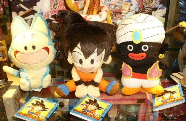 Banpresto Dragon Ball 6" 3 Plush Doll Figure Set Son Goku Puar Mr Popo - Lavits Figure
