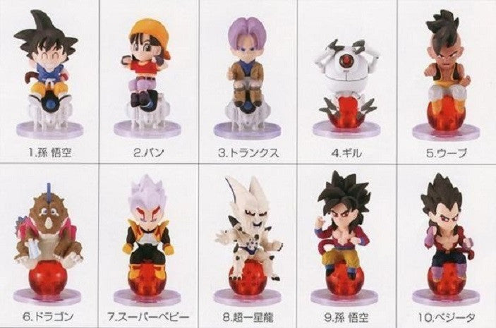 Bandai Dragon Ball GT Character Chara Puchi P10 Super Saiyan 4 Ver 10 Mini Trading Figure Set - Lavits Figure
