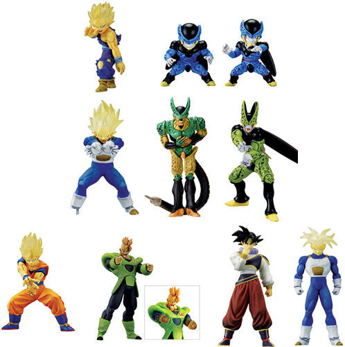 Bandai Dragon Ball Z Super Modeling Soul Of Hyper Figuration Part 6 9 Color 9 Monochrome 18 Trading Figure Set - Lavits Figure
