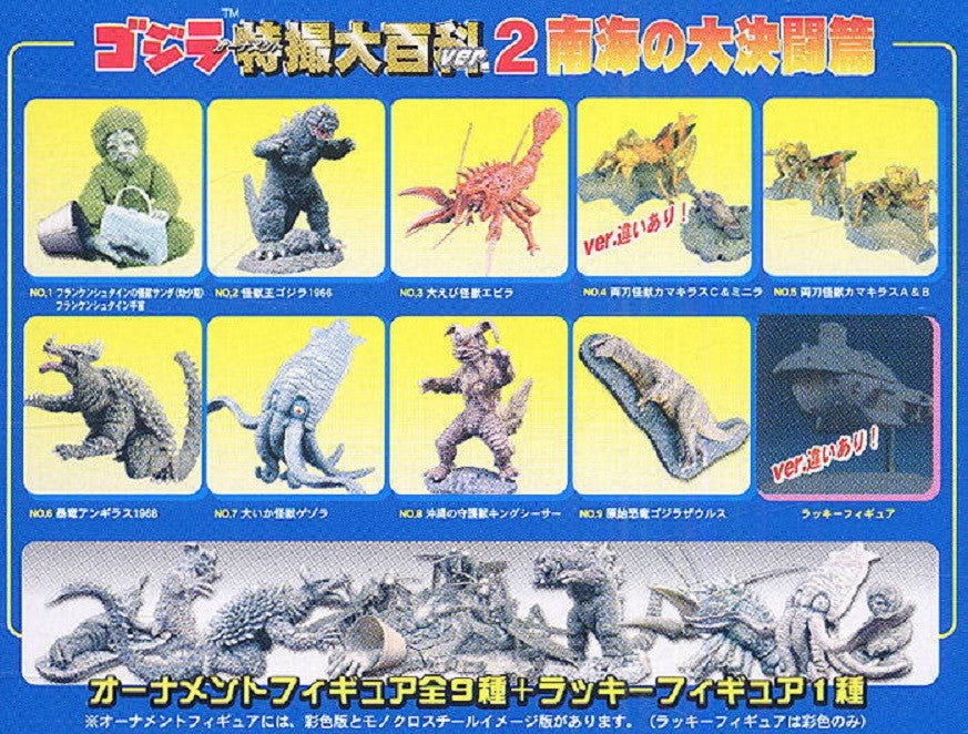 Bandai Godzilla Special Effects Encyclopedia South Seas Battle Collection 19 Trading Figure Set - Lavits Figure
