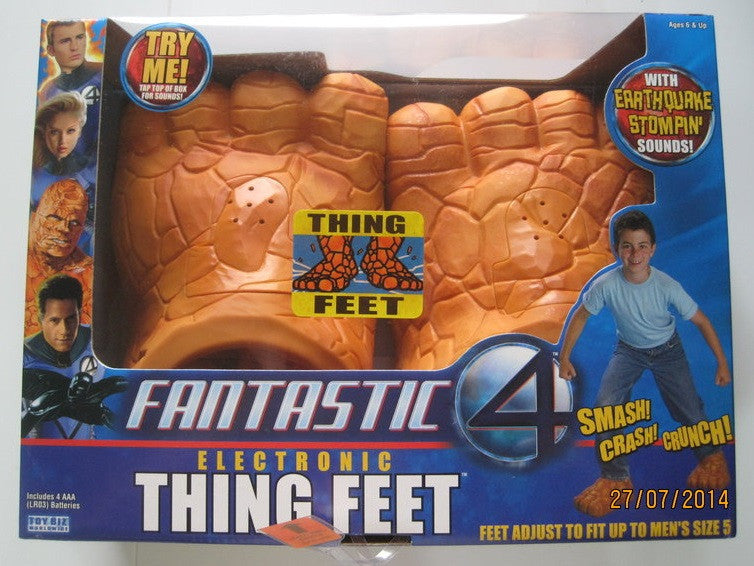 Toy Biz Marvel Fantastic Four 4 Electronic Thing Feet with Sounds Figure - Lavits Figure
 - 1