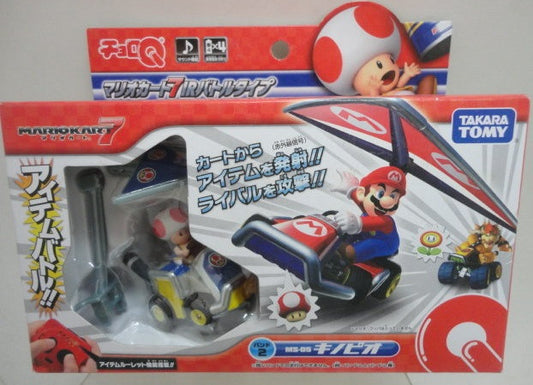 Takara Tomy Super Mario Bros Choro Q Mario Kart 7 Radio Car Kinopio Ver Action Figure - Lavits Figure
